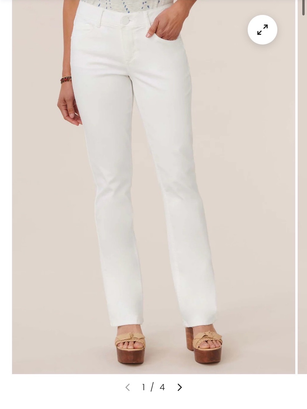 Democracy itty bitty boot White Straight-Leg Women’s Jeans
